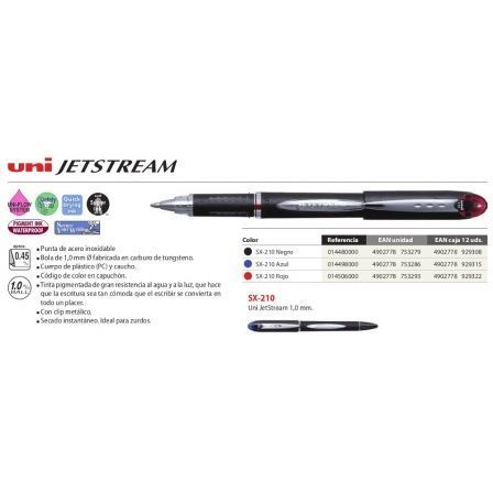 Uni-Ball Jetstream SX-210 Azul Caja de 12 Unidades